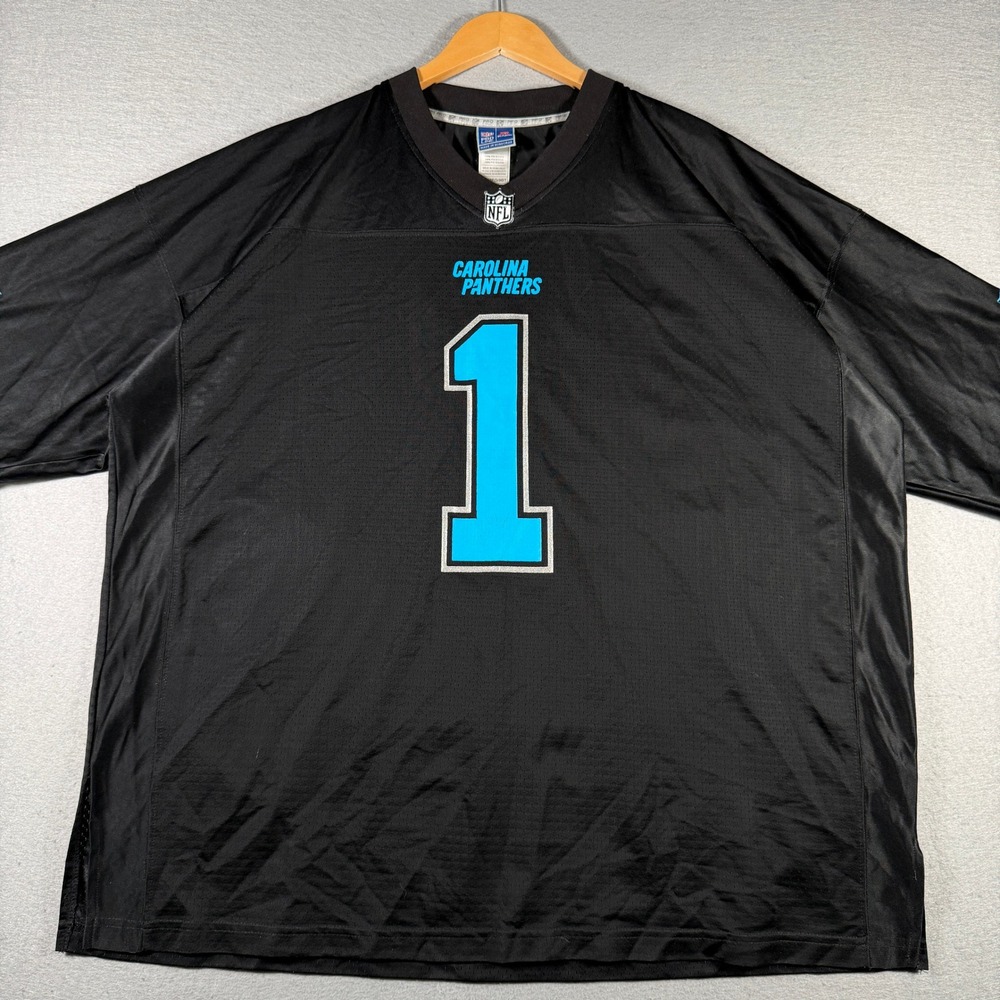 NFL Pro Line Carolina Panthers Cam Newton 1 Jersey Mens 3XL Black Football Shirt